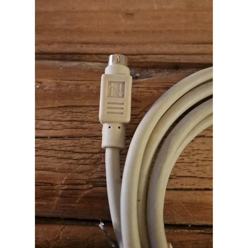 Vintage APPLE Compatible Mini-Din A/B Connector 8 pin Serial Printer/Modem Cable
